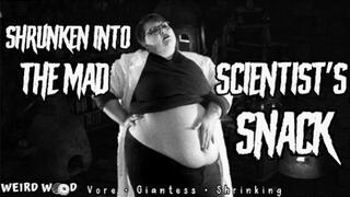 Shrunken Into the Mad Scientist's Snack (Vore & Giantess) - WMV