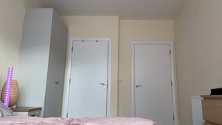 Crotch fetish touching at home pants