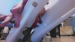 Mistress and her shoe collection