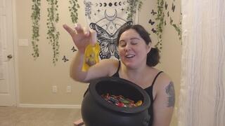 Feeding you my leftover halloween candy