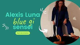 Alexis Luna blue gi master foot domination