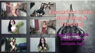 Executrixxx Collab: Ballbusting & Trampling by Dommes Sage Eldritch, Delilah Dee, Lukipela Sexy SD