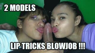 LIP FETISH 241103BC3 SARAI + KARIME TWO MOUTHS USING LIPS FOR WORSHIP A COCK WHILE SUCKING DICK + FREE SURPRISE SHOW (LOWDEF SD MP4 VERSION)