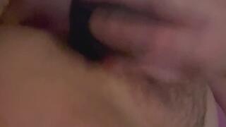 BB’s blue dildo makes her cum hard