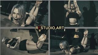 Astrid - Agent in Peril Part 1 - Bound to the Pole with Intense Upper Body and Foot Tickling (FULL HD MP4)