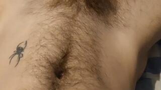Alex shows his Uncut dick and hairy bush