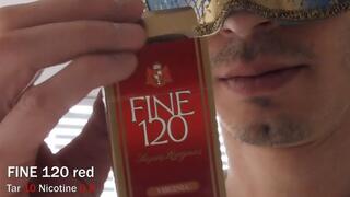 Smoking FINE 120s Red closeup SLOW