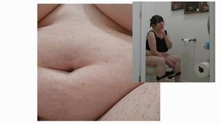 PEE GIRL TAKES A NICE HIT Figure it out AND WEE W NOSE BLOWING AND FEEDING