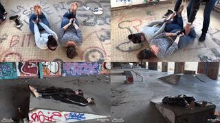 The Urbex explorers, though naive, found themselves trapped and in a tricky situation 1080p - TICKLING - FOOT TICKLING - TAPE BONDAGE - TAPEGAGGED - MUMMIFICATION - DOMINATION