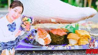 Bento Crush: Kokomi Ikejiri Gets Her Feet Dirty- (4K Video)