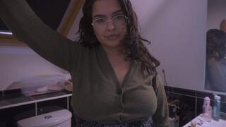 IRRITATED STEPMOMMY RUSHES TO JERK YOU OFF
