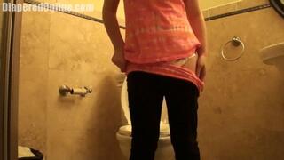 Taylor: Wets Diaper on Toilet