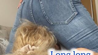 Jeans Facesitting on my stepmom long farts