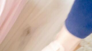 Dotted black socks and sandal