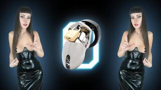 Another month of chastity for unlucky loser - NNN, humiliation, shiny tease & denial