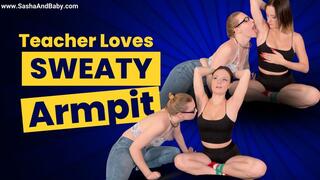 Sweaty Armpit Loving Teacher Worships Student