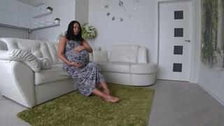 PREGNANT WOMAN FARTS and BURPING c