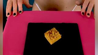 Rikki Ocean Eats Caramel Apple Cum Cake