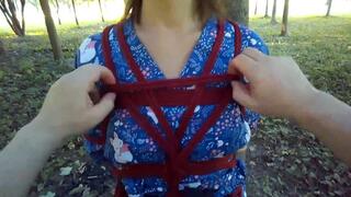 Sofi in kimono in the forest_POV