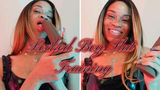Locked Slut Boy Training- Ebony Femdom Goddess Rosie Reed Chastity Make Me Bi Slut Training Slave Boy- standard definition