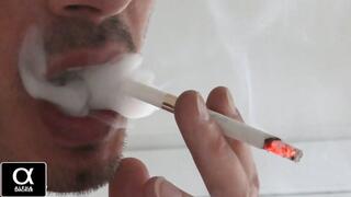 Smoking St Moritz menthol closeup