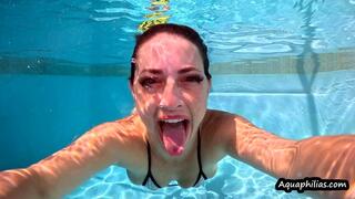 Aquaphilias- Indica Fetish- Bikini Swim Strip and Flirt