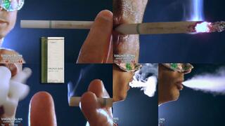 Smoking Virginia Slims 100s menthol 1979