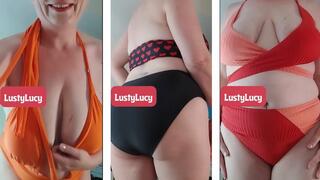 LustyLucy Bikini and Swimsuit Try On