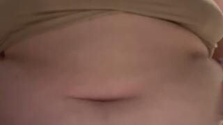 Plopping my enormous belly on my kitchen counter