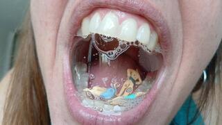 Lania has four slaves, and she chooses one of them to be swallowed by her