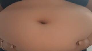 Close up belly play