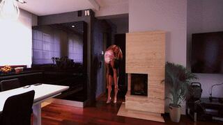 Diana comforts her pet MOV