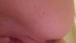 Squirting my milk and grinding my MILF pussy on your face, below POV