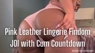 Pink Leather Lingerie Findom JOI with Cum Countdown - Royal Ro ebony femdom brat worship hd mp4 1080p