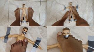 foot humiliation with tiny man