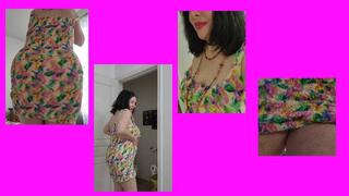 ASMR FLASHING AND TEASING IN PRETTY FLORAL DRESS