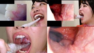 Miki Sunohara - Observing Sunohara Miki's teeth, mouth, and back of the throat with a dental camera - MOV 1080p