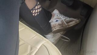 Fifi pedal pumping in dirty high top Converse while talking dirty to you as you watch *new* replay