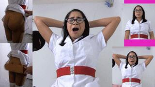 Head Nurse eRica gets her ass spanked & paddled for having sex in the supply closet!