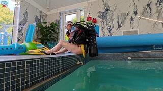 Scuba Blow Job Practice Underwater