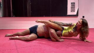 Foxxy’s smothering and scissors domination for Scott