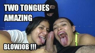 TONGUE FETISH 240324B3 SARAI + CANDY TWO TONGUES IN ACTION LICKING AND SHARING COCK + FREE SURPRISE SHOW (LOWDEF SD MP4 VERSION)