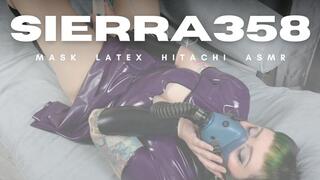 Latex Clad Leela Lapin Dons a Sierra 358 and Masturbates
