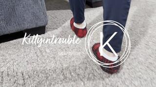 Aunt Kitty bound, gagged and blindfolded