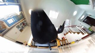 4K MENGMENG high-heeled sandals crush Dwarves 360VR