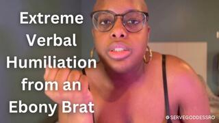Extreme Verbal Humiliation from an Ebony Brat - Royal Ro femdom pov hd mp4 1080p