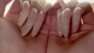 #110 - Shine through long natural nails