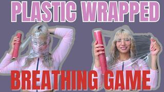 Plastic wrapped breathing game
