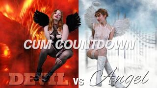 Devil Delilah Cass vs Angel Margo Starr - Jerk Off Encouragment and Cum Countdown