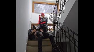 Mistress Andreea and Faith - JOI with her new courier slave - part 2